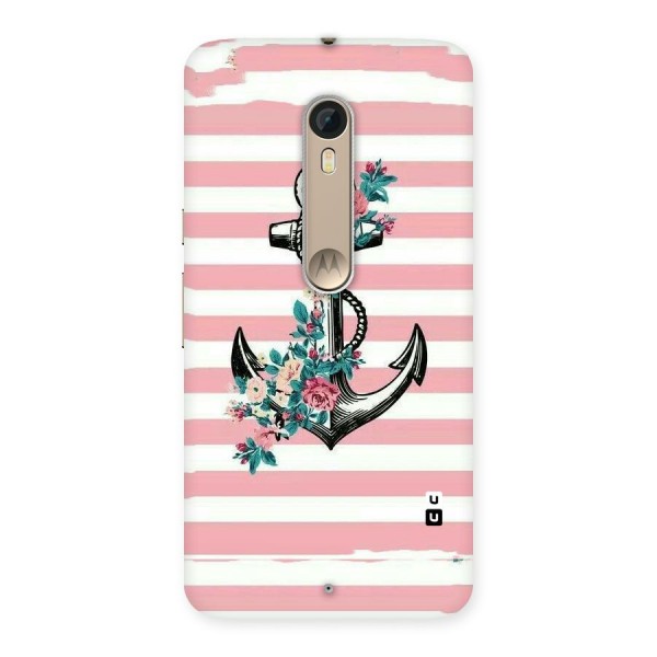 Floral Anchor Back Case for Motorola Moto X Style
