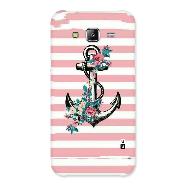 Floral Anchor Back Case for Samsung Galaxy J5