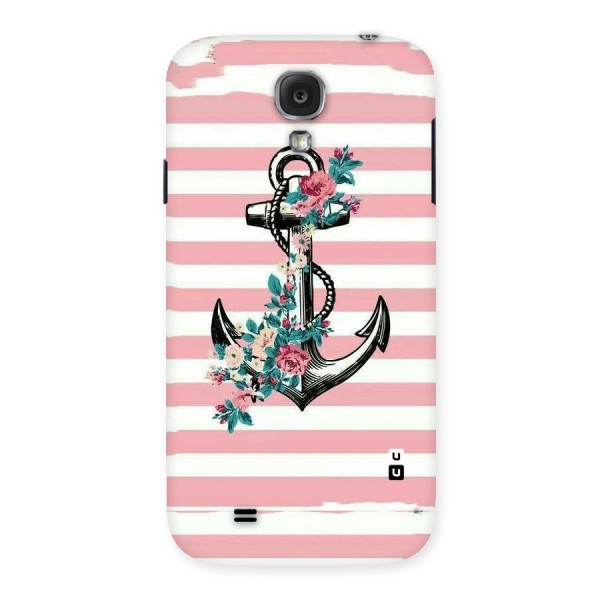 Floral Anchor Back Case for Samsung Galaxy S4
