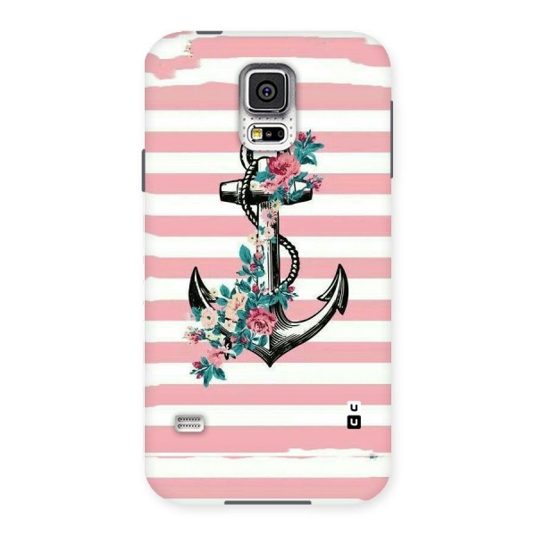 Floral Anchor Back Case for Samsung Galaxy S5