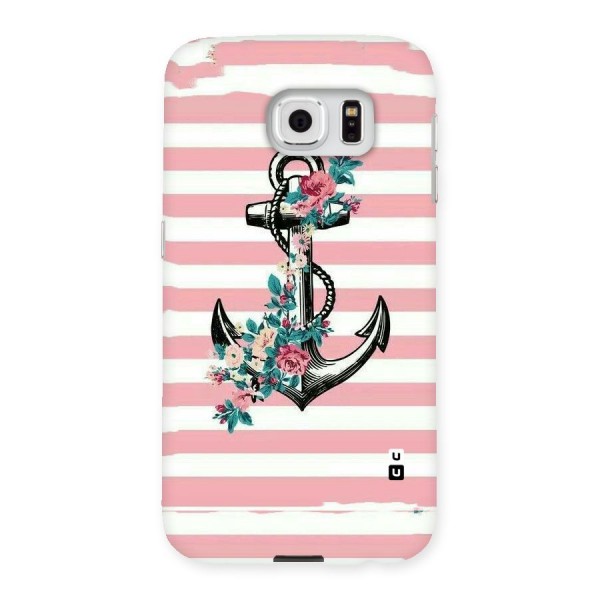 Floral Anchor Back Case for Samsung Galaxy S6