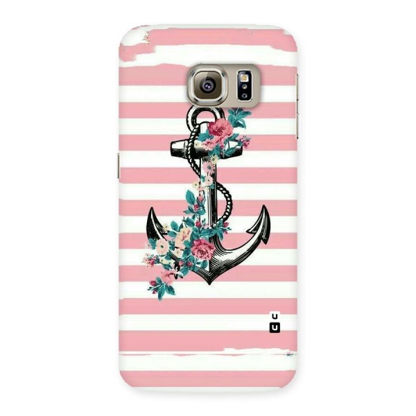 Floral Anchor Back Case for Samsung Galaxy S6 Edge Plus