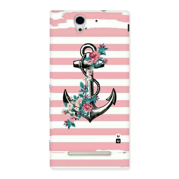 Floral Anchor Back Case for Sony Xperia C3