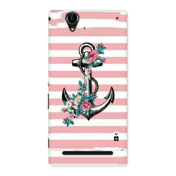 Floral Anchor Back Case for Sony Xperia T2