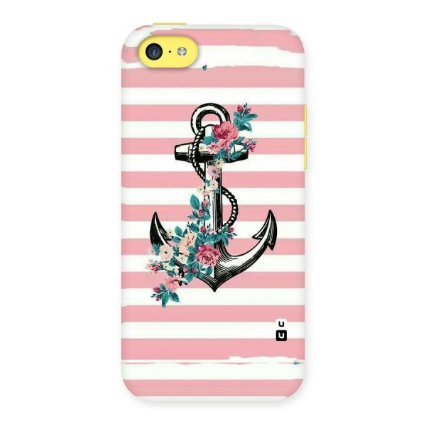Floral Anchor Back Case for iPhone 5C