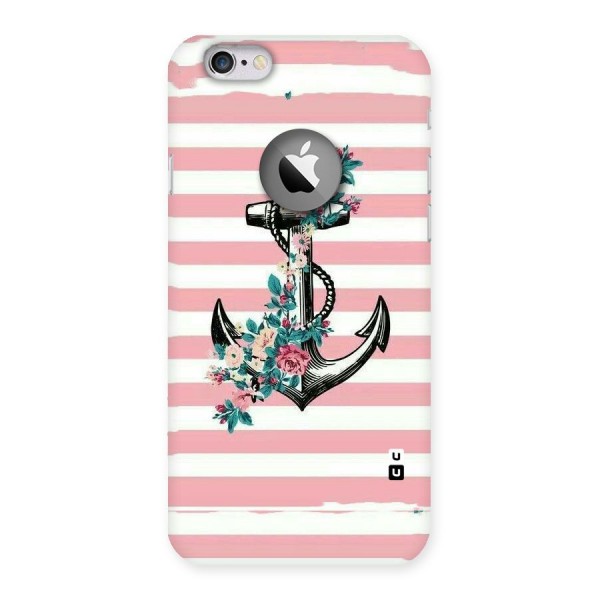 Floral Anchor Back Case for iPhone 6 Logo Cut