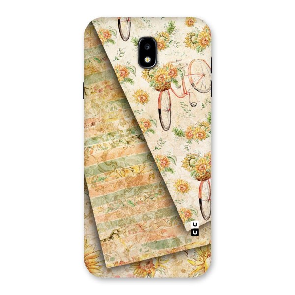 Floral Bicycle Back Case for Galaxy J7 Pro