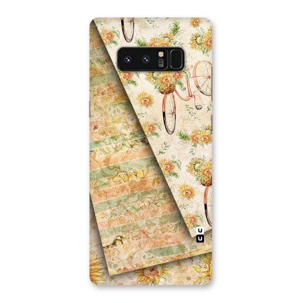 Floral Bicycle Back Case for Galaxy Note 8