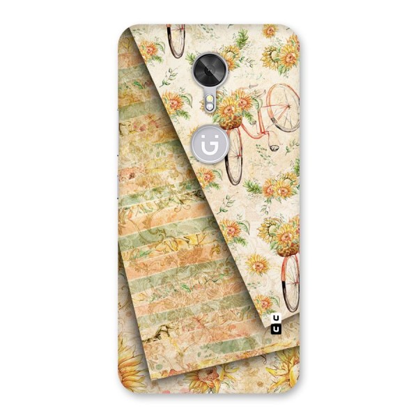 Floral Bicycle Back Case for Gionee A1