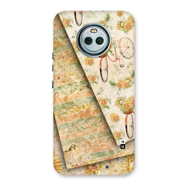 Floral Bicycle Back Case for Moto X4