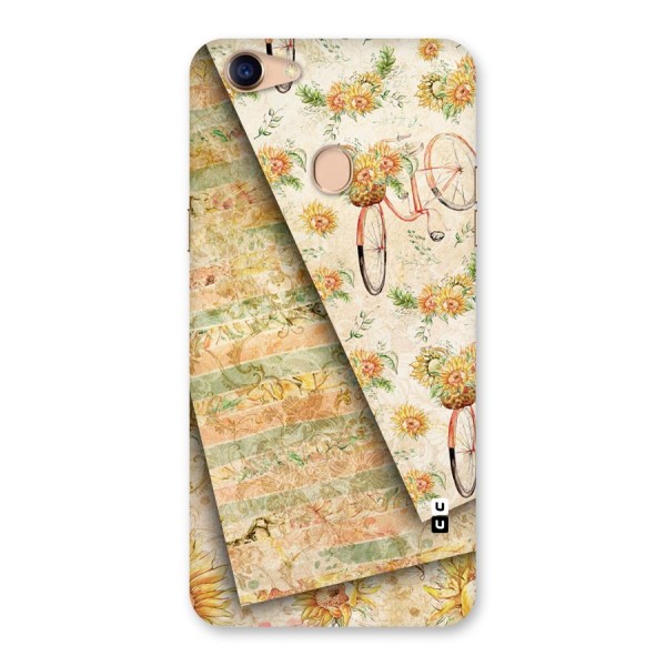 Floral Bicycle Back Case for Oppo F5