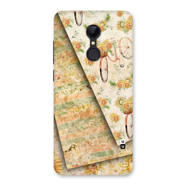 Floral Bicycle Back Case for Redmi 5