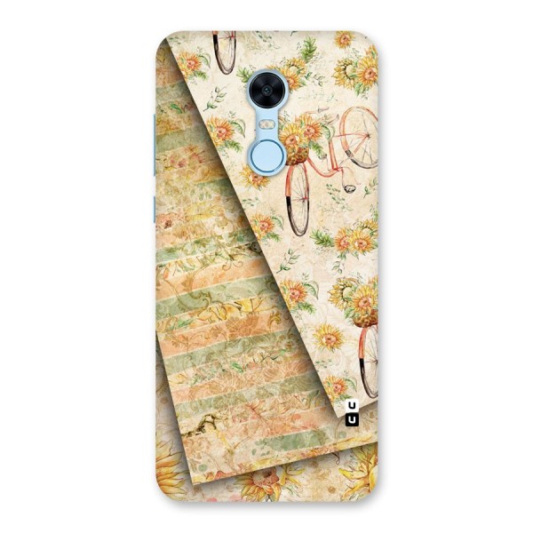 Floral Bicycle Back Case for Redmi Note 5