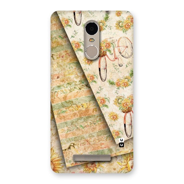 Floral Bicycle Back Case for Xiaomi Redmi Note 3
