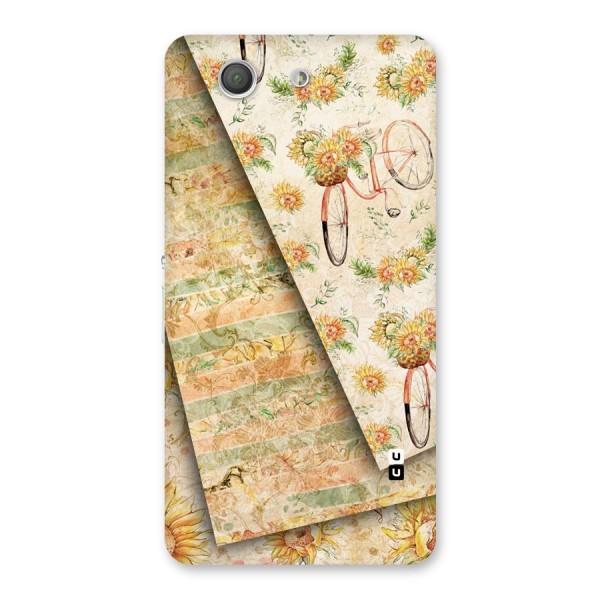 Floral Bicycle Back Case for Xperia Z3 Compact