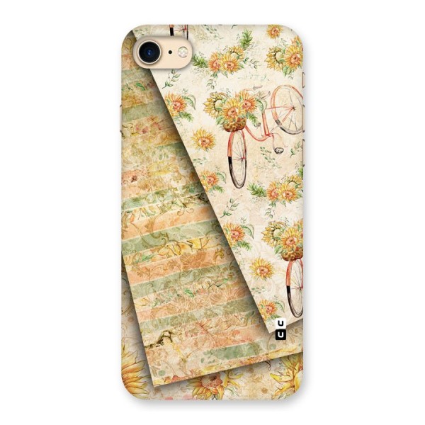 Floral Bicycle Back Case for iPhone 7