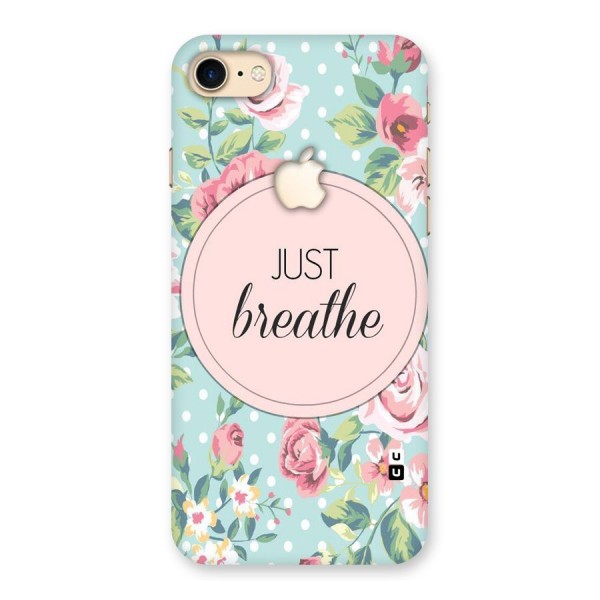 Floral Bloom Back Case for iPhone 7 Apple Cut