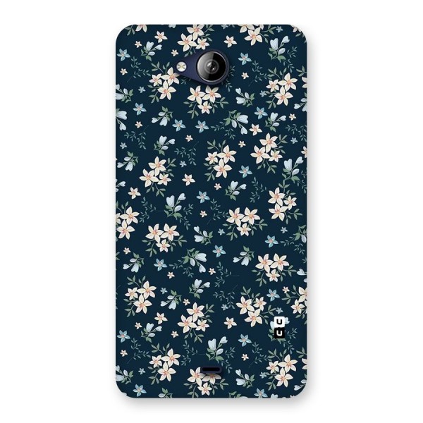 Floral Blue Bloom Back Case for Canvas Play Q355