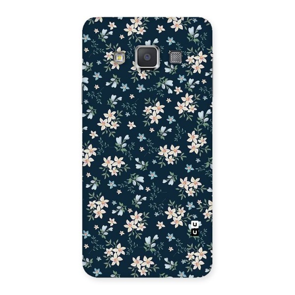 Floral Blue Bloom Back Case for Galaxy A3