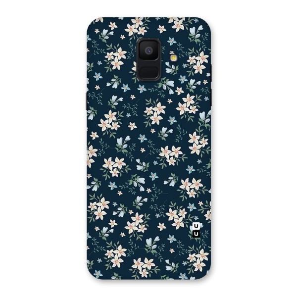 Floral Blue Bloom Back Case for Galaxy A6 (2018)