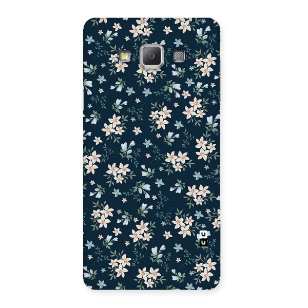 Floral Blue Bloom Back Case for Galaxy A7
