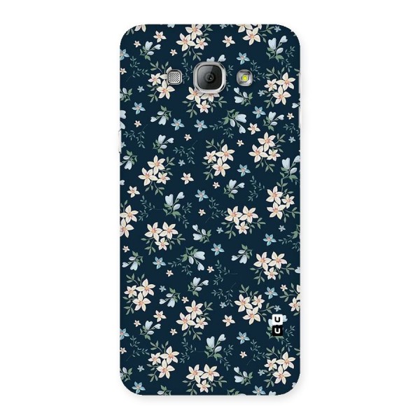 Floral Blue Bloom Back Case for Galaxy A8