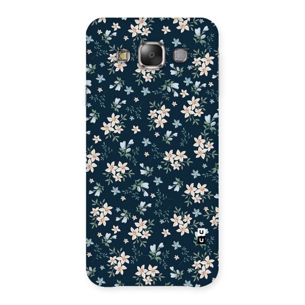 Floral Blue Bloom Back Case for Galaxy E7