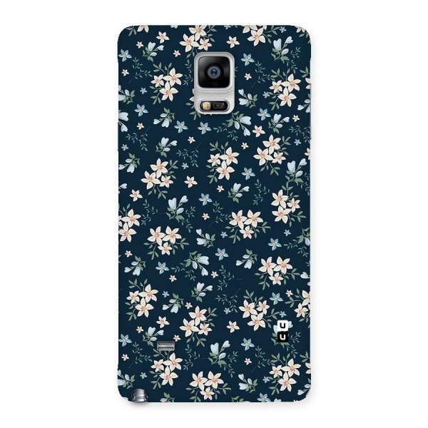 Floral Blue Bloom Back Case for Galaxy Note 4