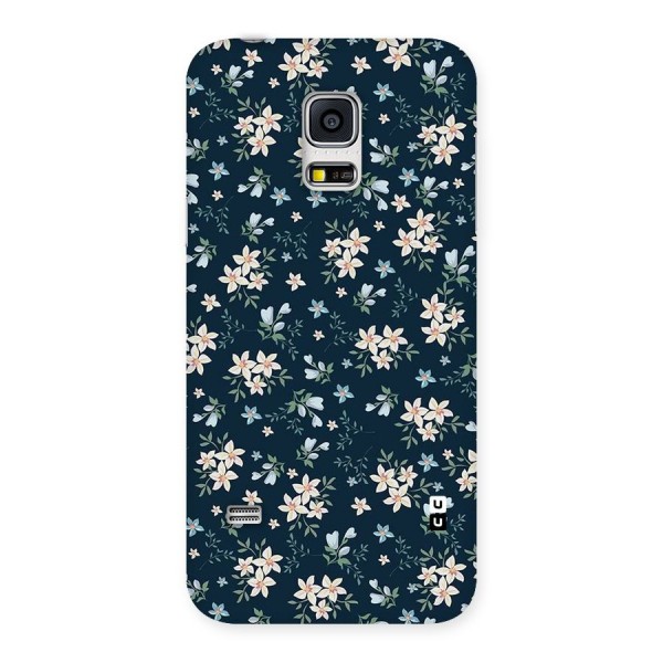 Floral Blue Bloom Back Case for Galaxy S5 Mini