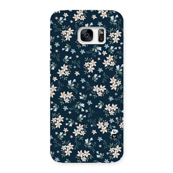 Floral Blue Bloom Back Case for Galaxy S7 Edge
