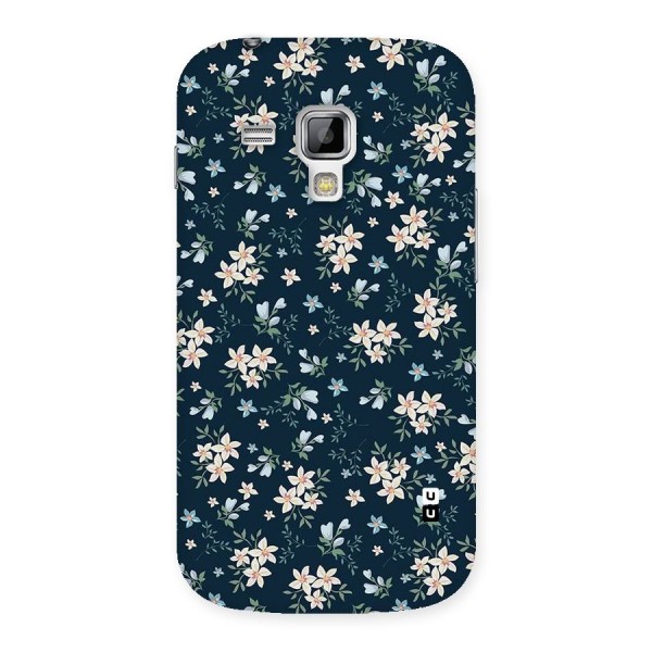 Floral Blue Bloom Back Case for Galaxy S Duos