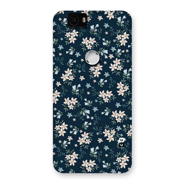 Floral Blue Bloom Back Case for Google Nexus-6P