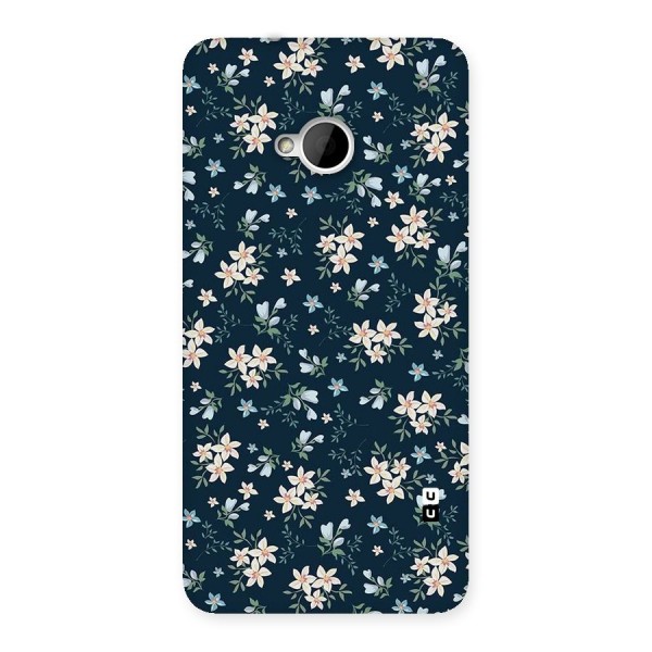 Floral Blue Bloom Back Case for HTC One M7