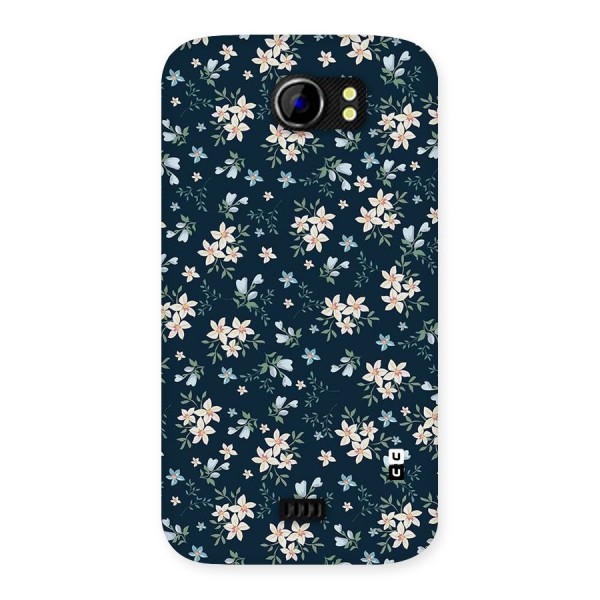 Floral Blue Bloom Back Case for Micromax Canvas 2 A110