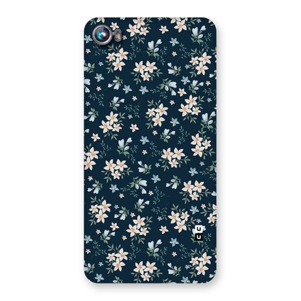 Floral Blue Bloom Back Case for Micromax Canvas Fire 4 A107
