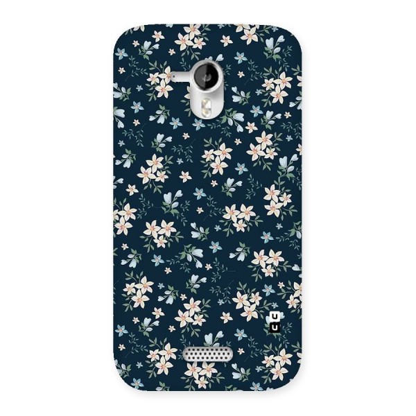 Floral Blue Bloom Back Case for Micromax Canvas HD A116