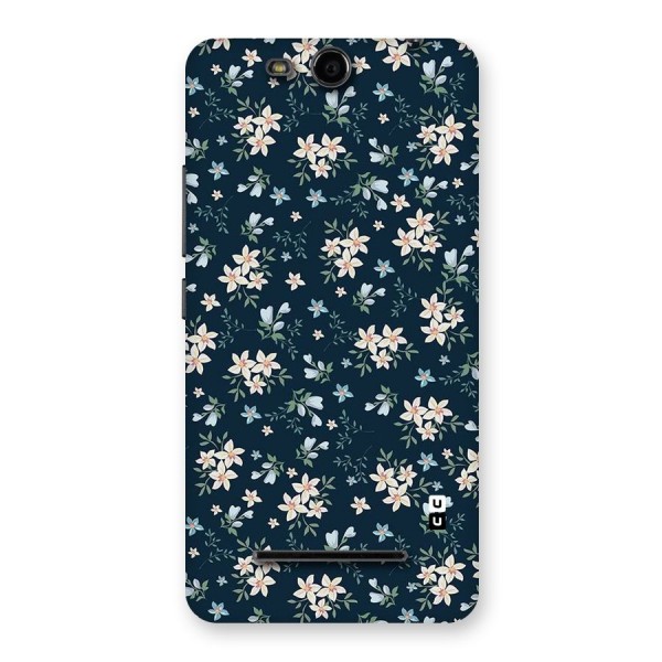 Floral Blue Bloom Back Case for Micromax Canvas Juice 3 Q392