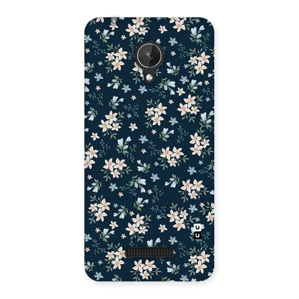 Floral Blue Bloom Back Case for Micromax Canvas Spark Q380