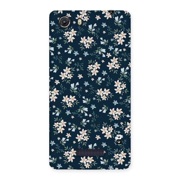 Floral Blue Bloom Back Case for Micromax Unite 3