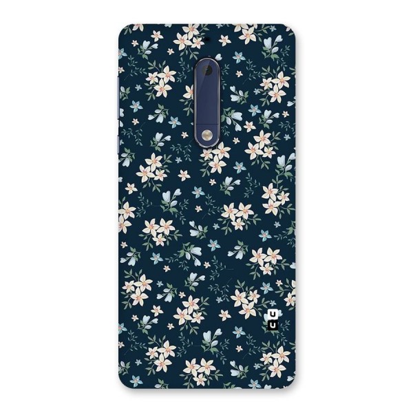 Floral Blue Bloom Back Case for Nokia 5