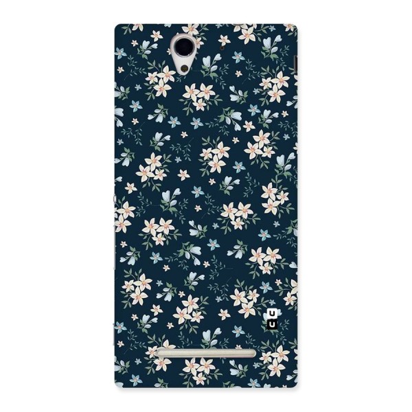 Floral Blue Bloom Back Case for Sony Xperia C3