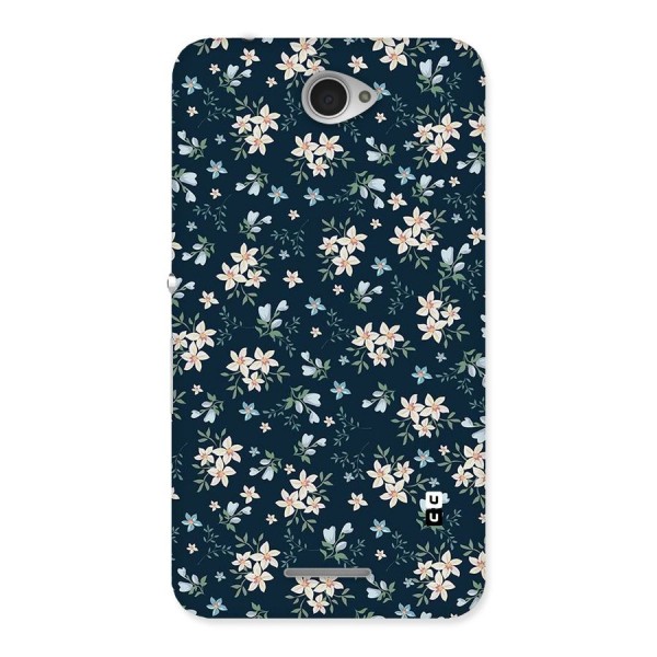 Floral Blue Bloom Back Case for Sony Xperia E4