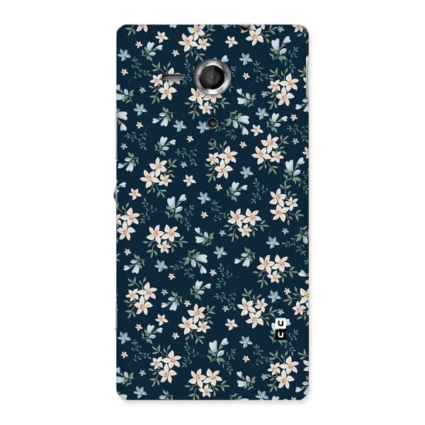 Floral Blue Bloom Back Case for Sony Xperia SP
