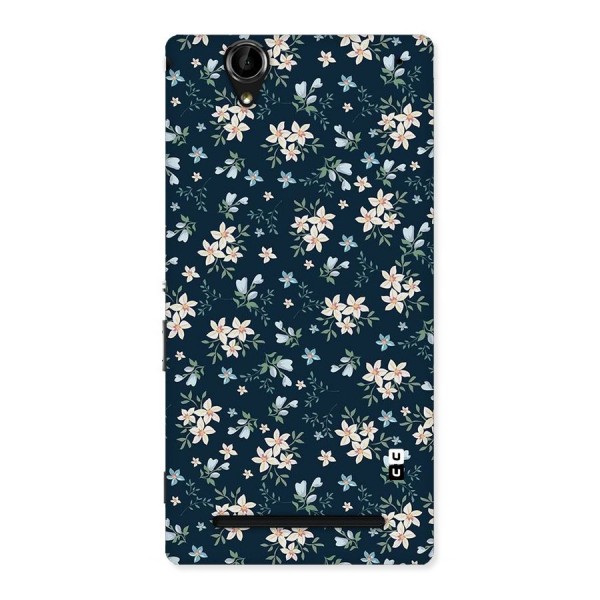 Floral Blue Bloom Back Case for Sony Xperia T2