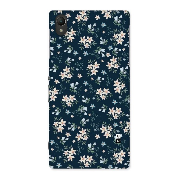 Floral Blue Bloom Back Case for Sony Xperia Z1