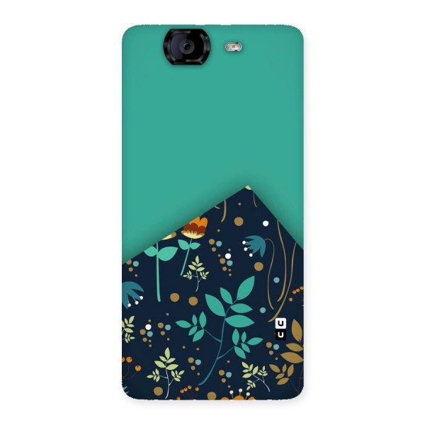 Floral Corner Back Case for Canvas Knight A350