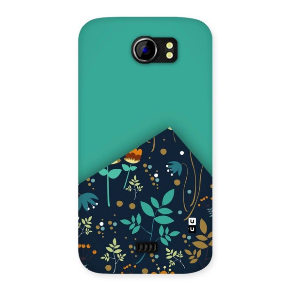 Floral Corner Back Case for Micromax Canvas 2 A110