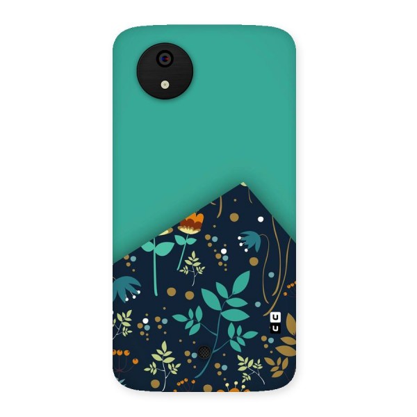 Floral Corner Back Case for Micromax Canvas A1