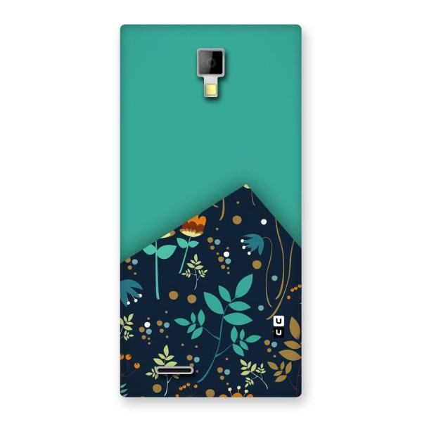 Floral Corner Back Case for Micromax Canvas Xpress A99