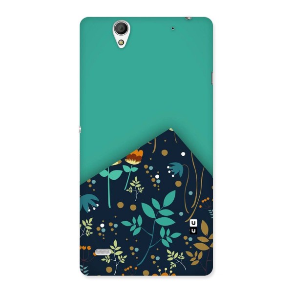 Floral Corner Back Case for Sony Xperia C4